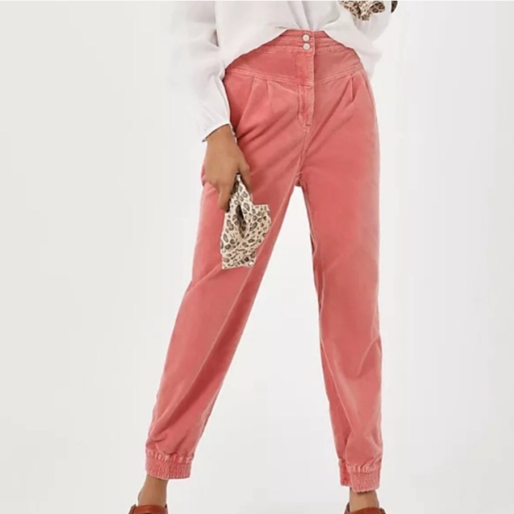 NWT Anthropologie Pink Kalea Trouser Joggers